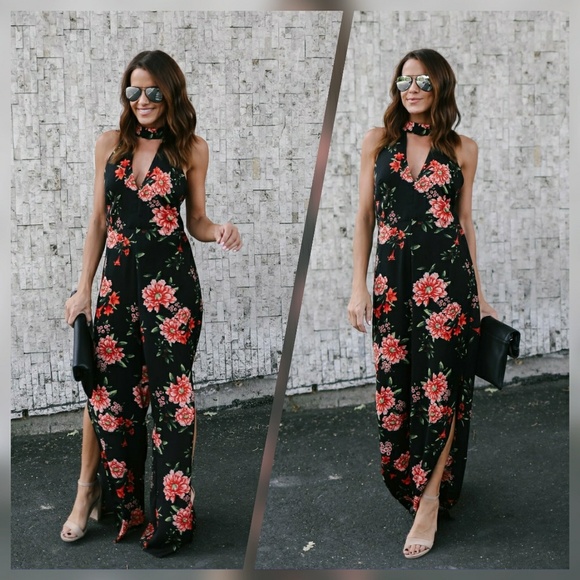 NWT Maybe Baby Floral Jumpsuit  - Picture 2 of 5